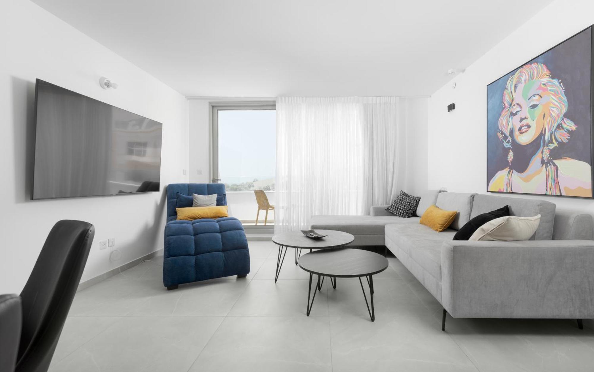 Appartement סוויטה ים בוטיק רק 50 מטר מהים במתחם Seaside היוקרתי עם בריכה - By Seaelo *